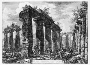 Vue des temples de Paestum - Giovanni Battista Piranesi