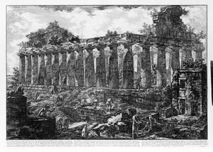 Vue des temples de Paestum - Giovanni Battista Piranesi