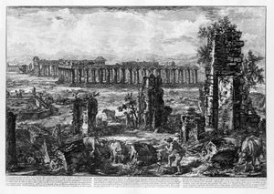 Vue des temples de Paestum - Giovanni Battista Piranesi