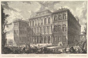 Vue du palais de la famille illustre Barberini sur la colline du Quirinal - Giovanni Battista Piranesi