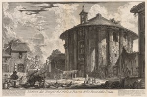 Vues de Rome : Temple de Cybèle, 1758