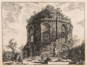 Vues de Rome : Le soi-disant Tempio della Tosse, près de Tivoli, 1763