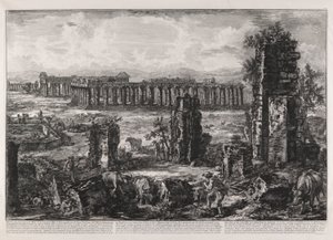 Vue de ce qui reste encore des Murs A. de l - Giovanni Battista Piranesi