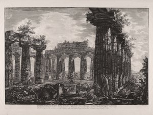 Vue intérieure du collège dit des Anfictions, tirée de « Différentes vues de ... Pesto » (Différentes vues de ... Paestum)