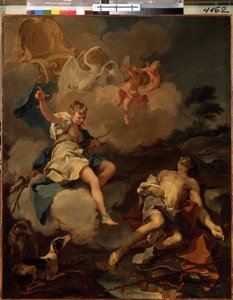Diane et Endymion - Giovanni Battista Pittoni