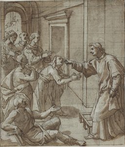 Saint Laurent guérissant les aveugles - Giovanni Battista Pozzi