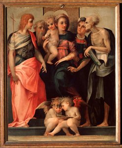 Sainte Conversation (retable Ognissanti) - Giovanni Battista Rosso Fiorentino