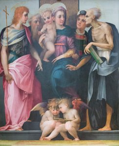 Madonna en trône avec des saints, retable de l