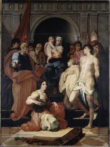 Madone en trône avec l