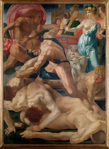 Moïse défend les filles de Jéthro - Giovanni Battista Rosso Fiorentino