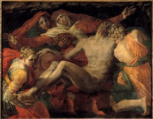 Pietà Peinture de Giambattista di Jacopo Rossi dit Rosso Fiorentino (1494-1540) 1530-1535 - Giovanni Battista Rosso Fiorentino