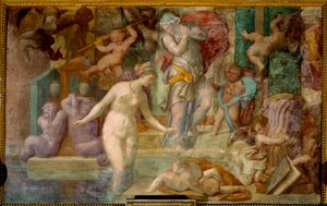 École de Fontainebleau : Vénus à la fontaine - Giovanni Battista Rosso Fiorentino