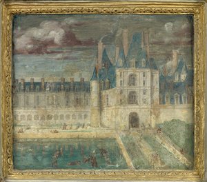 Vue du château de Fontainebleau vers 1535 - 1540 - Giovanni Battista Rosso Fiorentino
