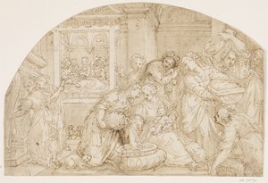 La naissance de Marie - Giovanni Battista Rovere