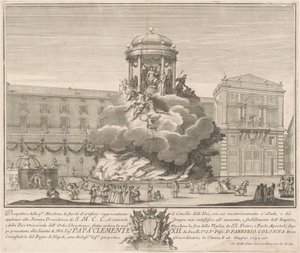 La Prima Macchina pour la Chinea de 1732 : Le Conseil des Dieux