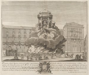 Le Conseil des Dieux, pour le festival "Chinea" - Giovanni Battista Sintes probably after Nicola Michetti