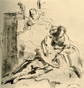 Angélique soigne les blessures de Médor - Giovanni Battista Tiepolo