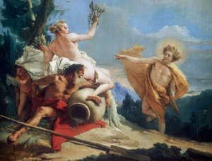Apollon poursuivant Daphné, vers 1755-1760 - Giovanni Battista Tiepolo