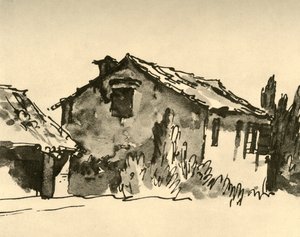 Maison de campagne, milieu du 18e siècle, 1928