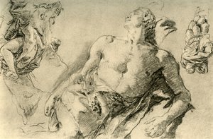 Étude de détail pour la Jacinthe à Bückeburg - Giovanni Battista Tiepolo
