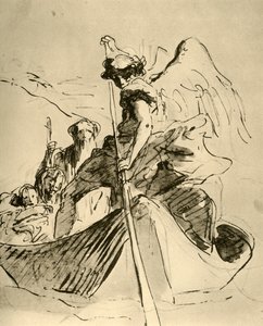 Fuite en Égypte, milieu du 18ème siècle, 1928 - Giovanni Battista Tiepolo
