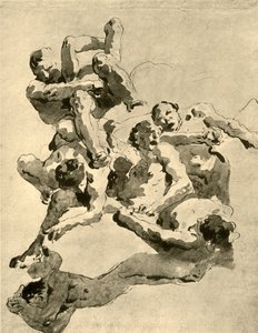 Combats de géants, milieu du 18e siècle, 1928 - Giovanni Battista Tiepolo