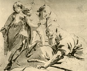 Sainte Famille, milieu du 18ème siècle, 1928 - Giovanni Battista Tiepolo