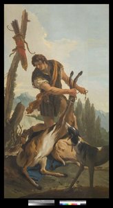 Chasseur avec cerf, 1718 - Giovanni Battista Tiepolo
