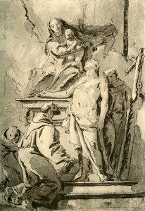 Madonna en trône avec des saints, milieu du 18e siècle, 1928 - Giovanni Battista Tiepolo