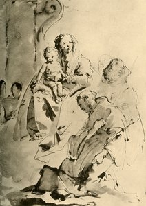 Madone avec deux saints, milieu du 18e siècle, 1928 - Giovanni Battista Tiepolo