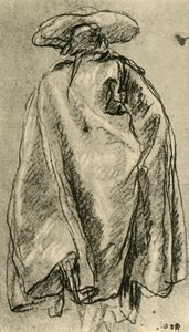 Homme en grand manteau vu de dos, 1752, 1928 - Giovanni Battista Tiepolo