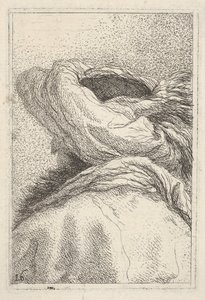 Homme en turban, représenté en buste de dos en vue de trois quarts, vers 1770 - Giovanni Battista Tiepolo