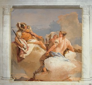Mars et Vénus, de la salle des divinités olympiennes dans la Foresteria (maison d