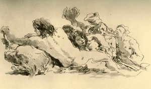 Néréides et Triton - Giovanni Battista Tiepolo