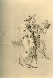 Vieil homme et jeune soldat, milieu du 18e siècle, 1928 - Giovanni Battista Tiepolo