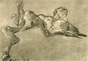 Satyre avec cruche de vin, vers 1761, 1928 - Giovanni Battista Tiepolo