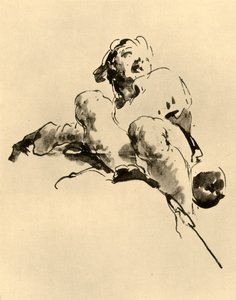 Jeune homme accroupi, milieu du 18e siècle, 1928 - Giovanni Battista Tiepolo