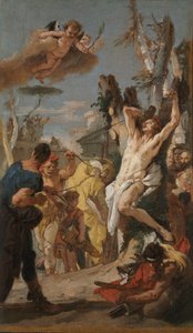 Étude pour "Le Martyre de Saint Sébastien" (pour le monastère augustinien de Diessen, Allemagne) - Giovanni Battista Tiepolo