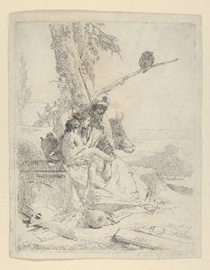 La Famille du paysan oriental, des Scherzi, ca. 1740 - Giovanni Battista Tiepolo