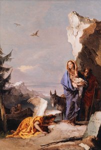La fuite en Égypte - Giovanni Battista Tiepolo