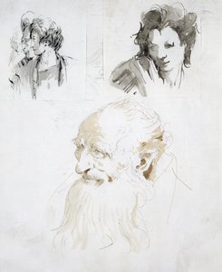 Trois études de têtes