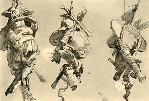 Trois trophées, milieu du 18e siècle, 1928