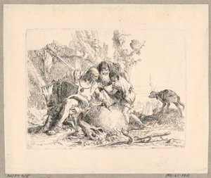 Deux philosophes et un garçon, planche 22 de Scherzi di Fantasia