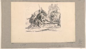 Deux Soldats et Deux Femmes, des Vari Capricci - Giovanni Battista Tiepolo