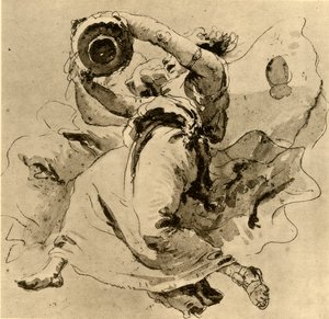 Deux génies tenant un pot, milieu du 18ème siècle, 1928