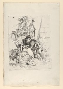 Deux magiciens et deux garçons, des Scherzi - Giovanni Battista Tiepolo