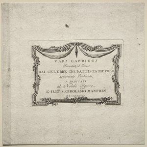 Divers caprices - Giovanni Battista Tiepolo