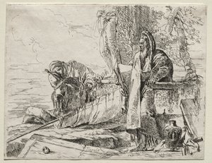 Divers caprices : Le philosophe tenant un livre - Giovanni Battista Tiepolo