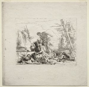 Divers Caprices : La Femme en Menottes - Giovanni Battista Tiepolo