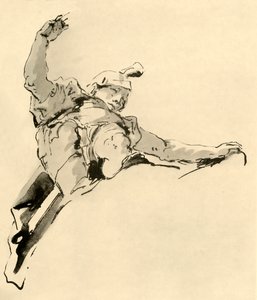Guerrier debout sur des nuages, milieu du 18e siècle, 1928 - Giovanni Battista Tiepolo